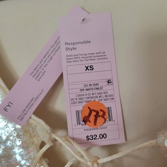 Wild Fable Gold Sequin Long Sleeve Party Dress XS - Picture 5 of 6